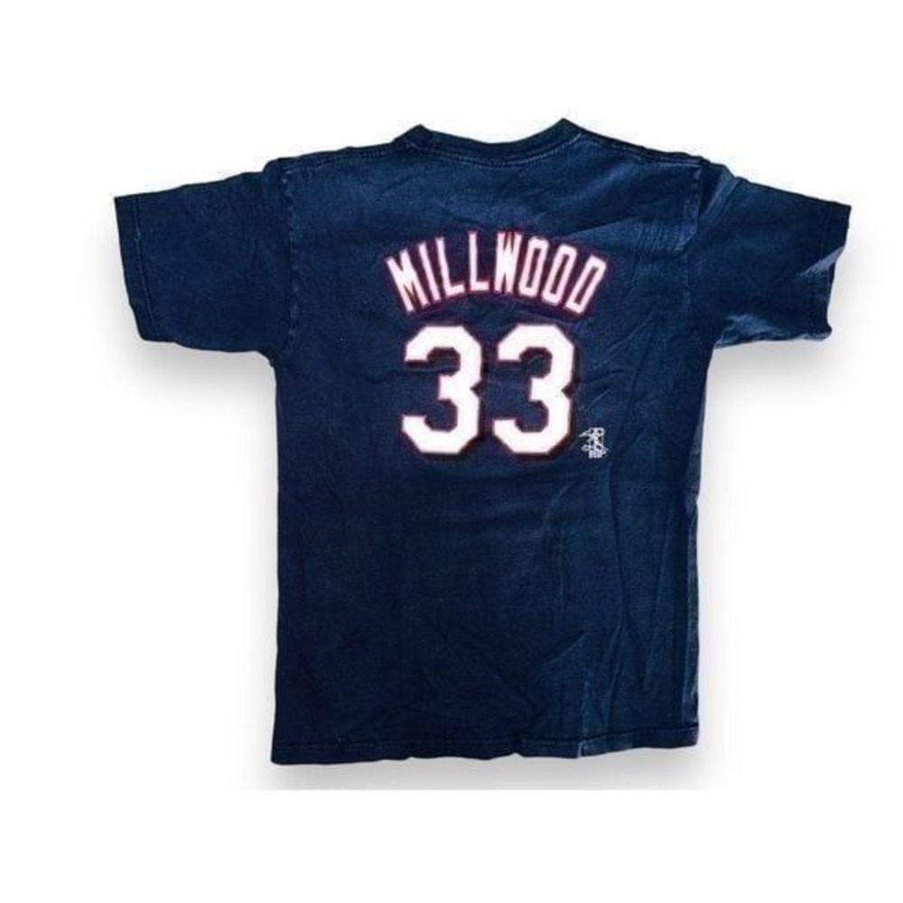 Texas‎ Rangers Baseball Kevin Millwood #33 Blue T Shirt Graphic Youth Large N3